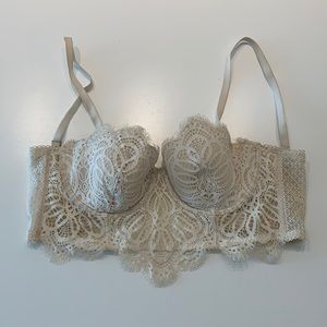 White/Nude Victoria Secret Bra Top